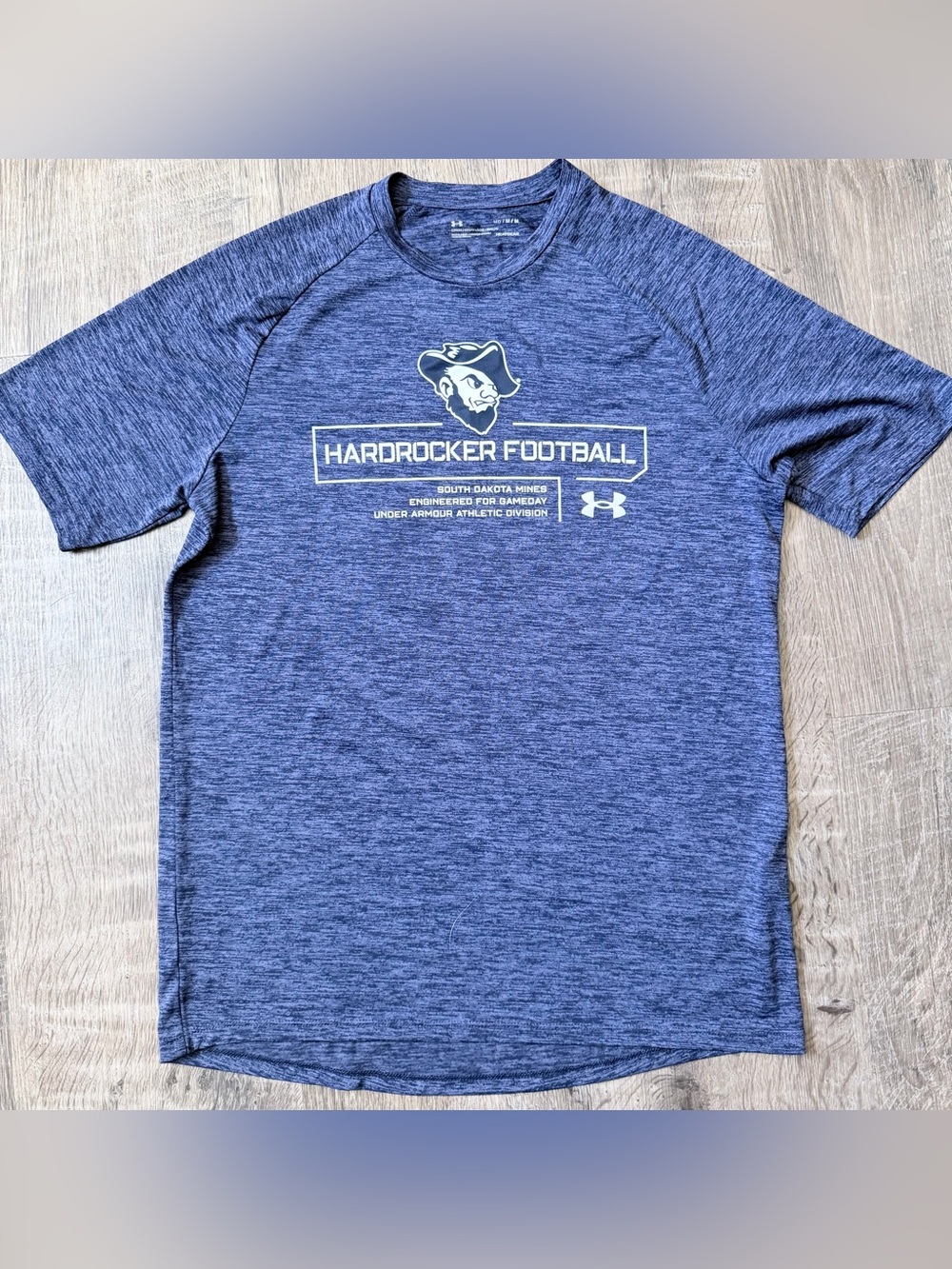 Under Armour South Dakota Mines Hardrocker Football short sleeve shirt